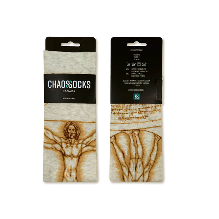 da Vinci Vitruvian Man Socks