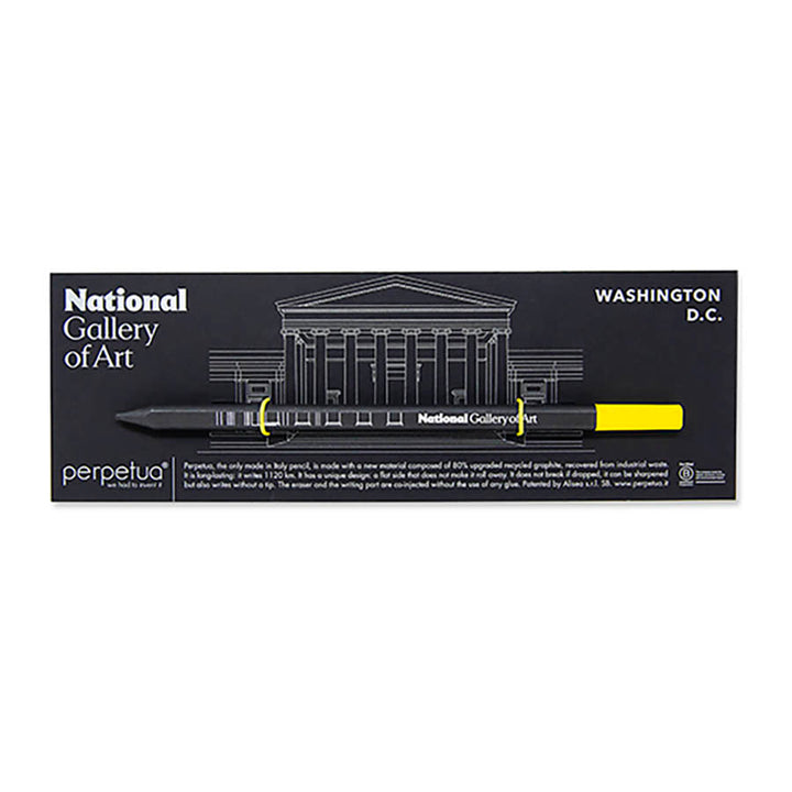 National Gallery of Art Logo Perpetua Pencil, Assorted Eraser Colors