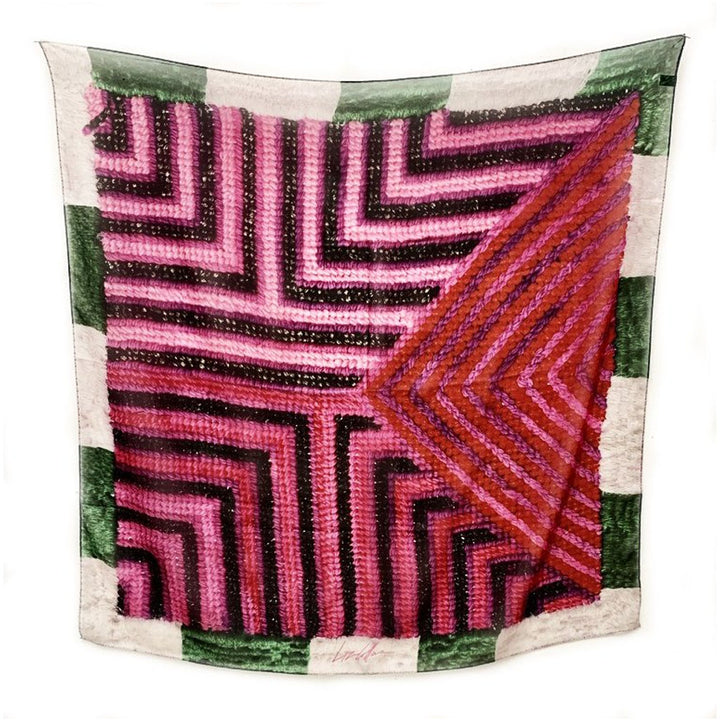 Liz Collins Pink Maze Scarf