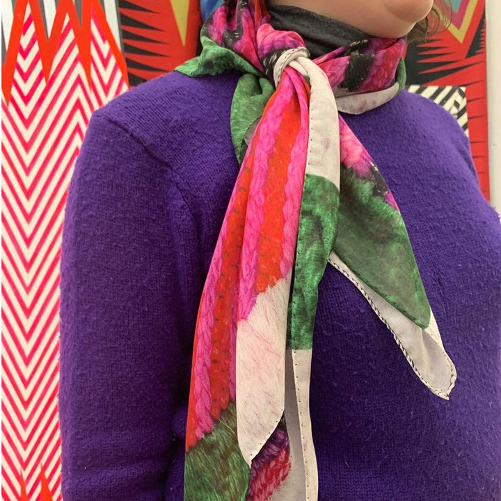Liz Collins Pink Maze Scarf