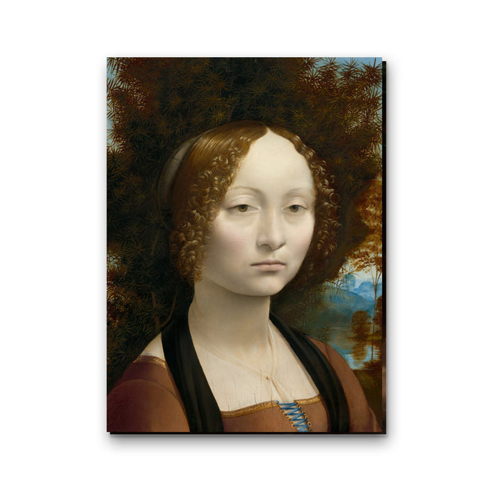 Da Vinci, Ginevra de' Benci Leather Notebook