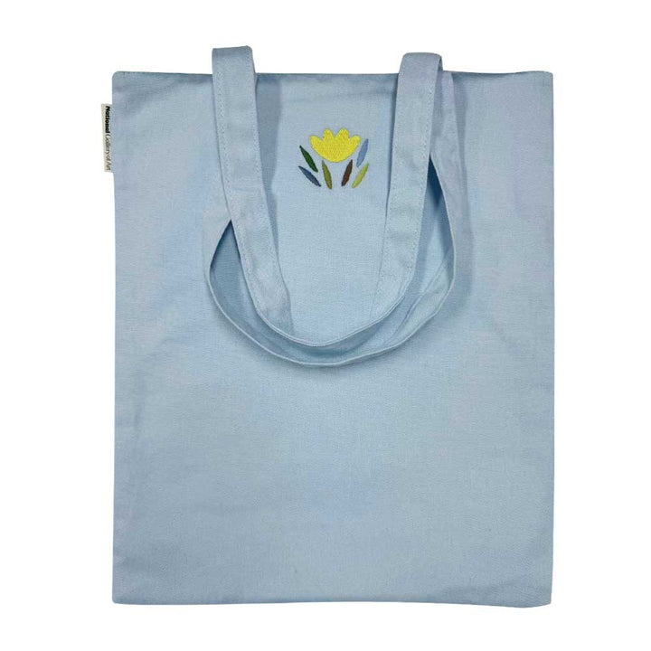 Monet, Woman with Parasol, Embroidered Tote