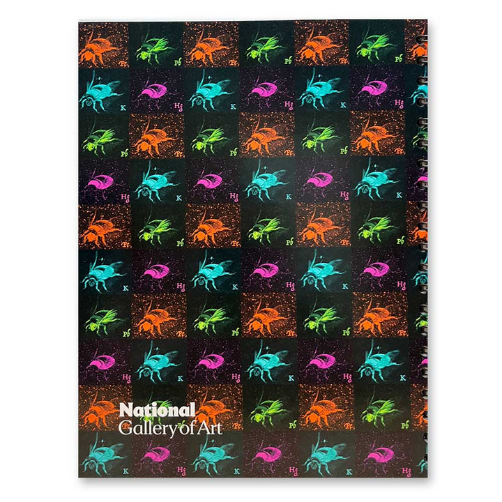 National Gallery of Art Neon Bee Spiral Notebook