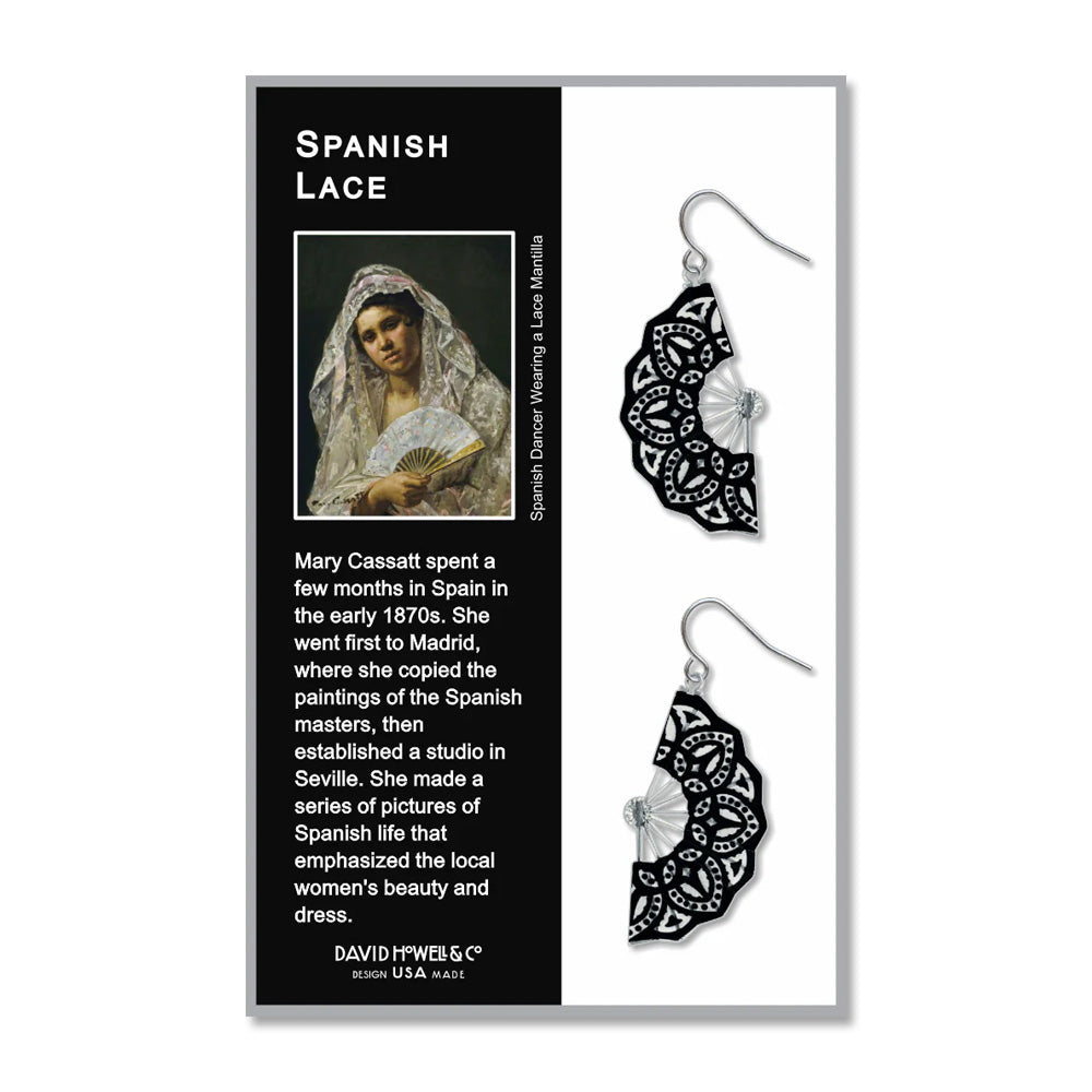 Lace Fan Earrings