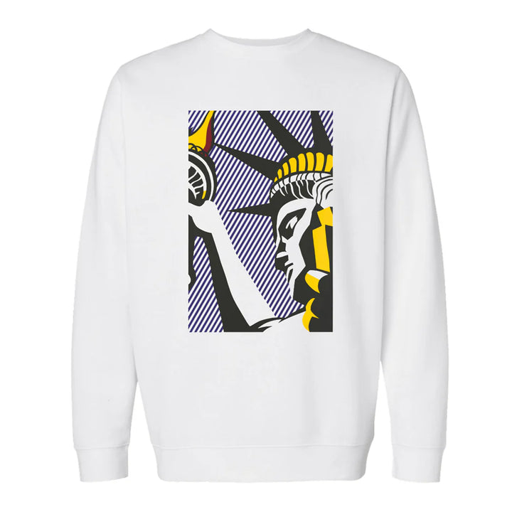 Roy Lichtenstein, I Love Liberty, Crew Sweatshirt