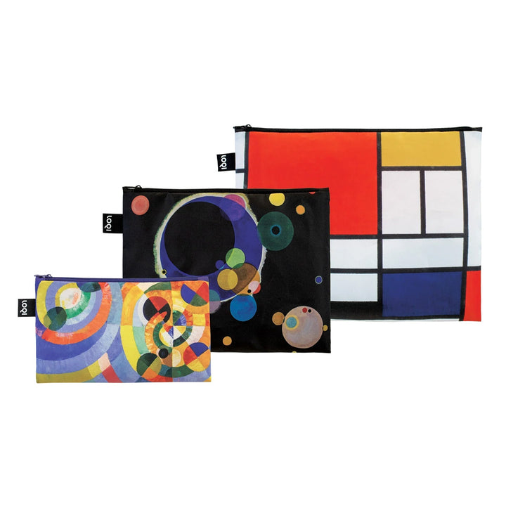 Kandinsky, Mondrian Pouch Set