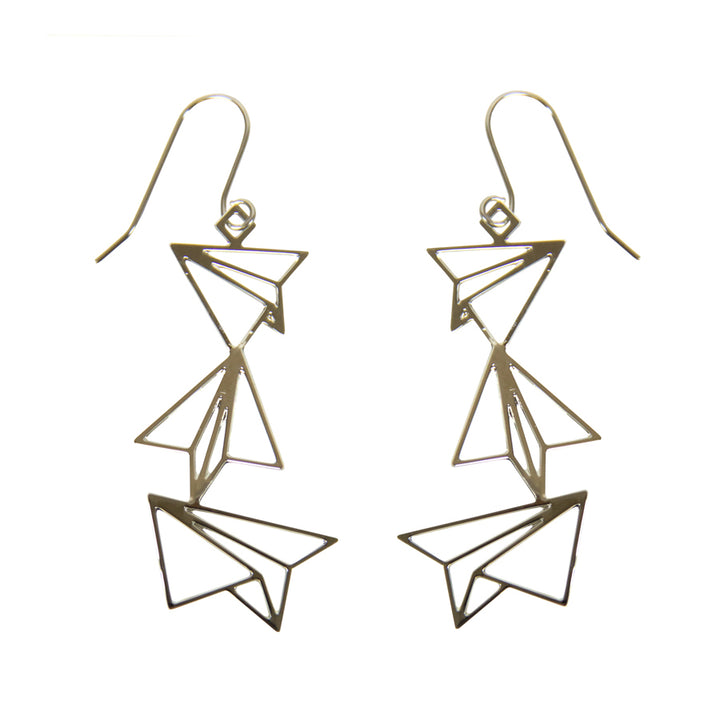 Paper Airplanes Dangle Earrings
