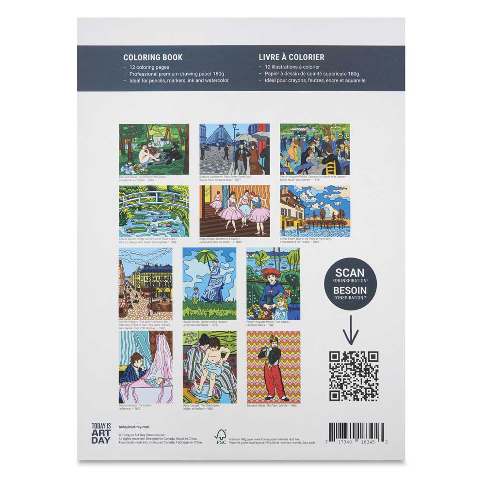 Impressionism Coloring Book