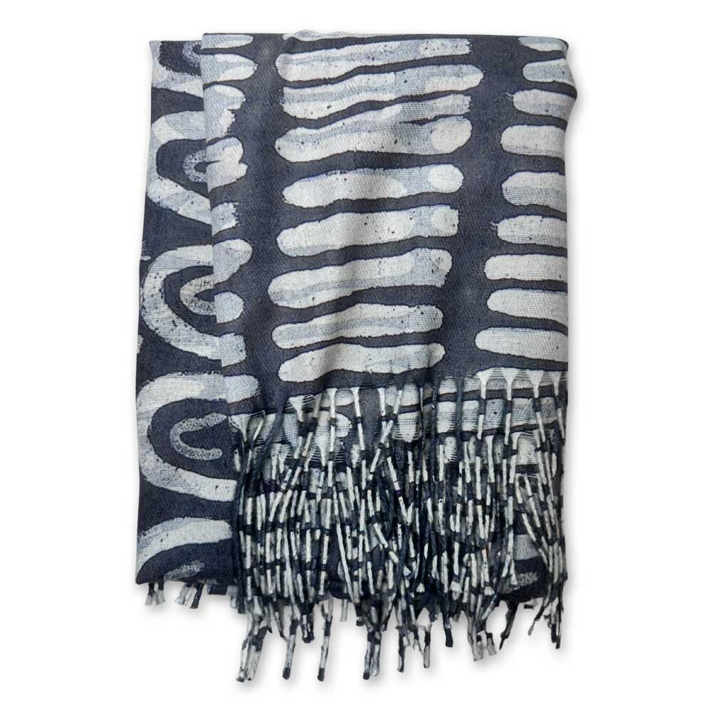 Black & White Blanket Scarf