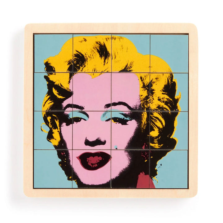 Andy Warhol Marilyn 2-in-1 Sliding Wood Puzzle
