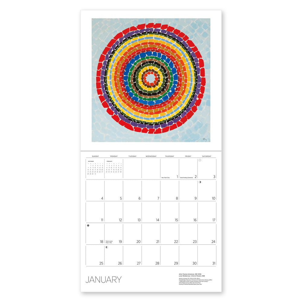 Alma Thomas 2026 Wall Calendar
