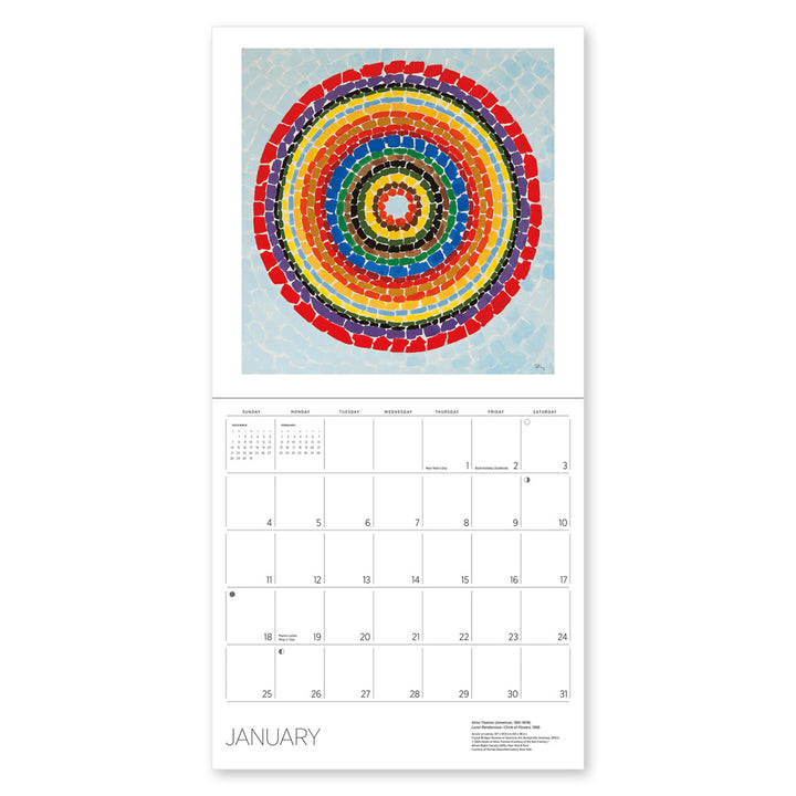 Alma Thomas 2026 Wall Calendar