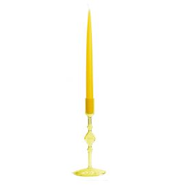 Tall Glass Candlestick Holder