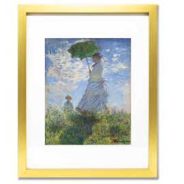 Monet: Woman with a Parasol, 11'' Print, Framed