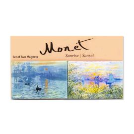 Claude Monet: Impression, Sunrise and Sunset on the Seine, Two Magnet Set