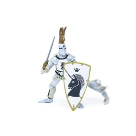 Silver Unicorn Knight Figure