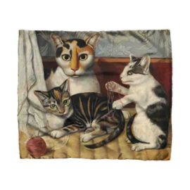 Cat and Kittens Scarf
