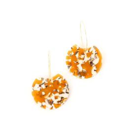 Orange Blossom Michelle Hoop Earrings