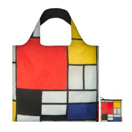 Mondrian: Red, Yellow, Blue and Black, Foldable Tote Bag