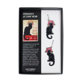 Steinlen: Le Chat Noir, Earrings