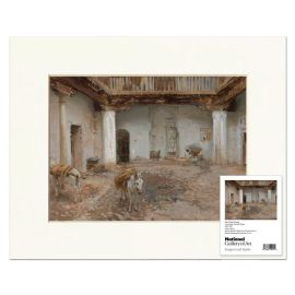 John Singer Sargent: Courtyard, Casa del Chapiz, 14'' Matted Print, Unframed