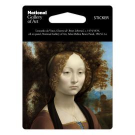 National Gallery of Art Da Vinci's "Ginevra de' Benci" Sticker