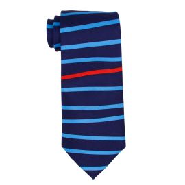 Blue with Red Stripe Tie