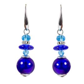 Ondine Murano Glass Earrings, Blue