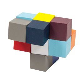Elasti Cube 3-D Wooden Puzzle