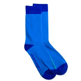 National Gallery of Art Logo Double-Sided Socks, Blue and Green