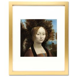 Leonardo da Vinci: Ginevra de' Benci, 11'' Print, Framed