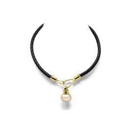 Lasso Leather Pearl Necklace