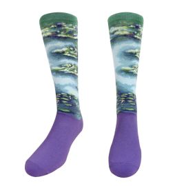 Monet Water Lily Pond, Masterpiece Socks